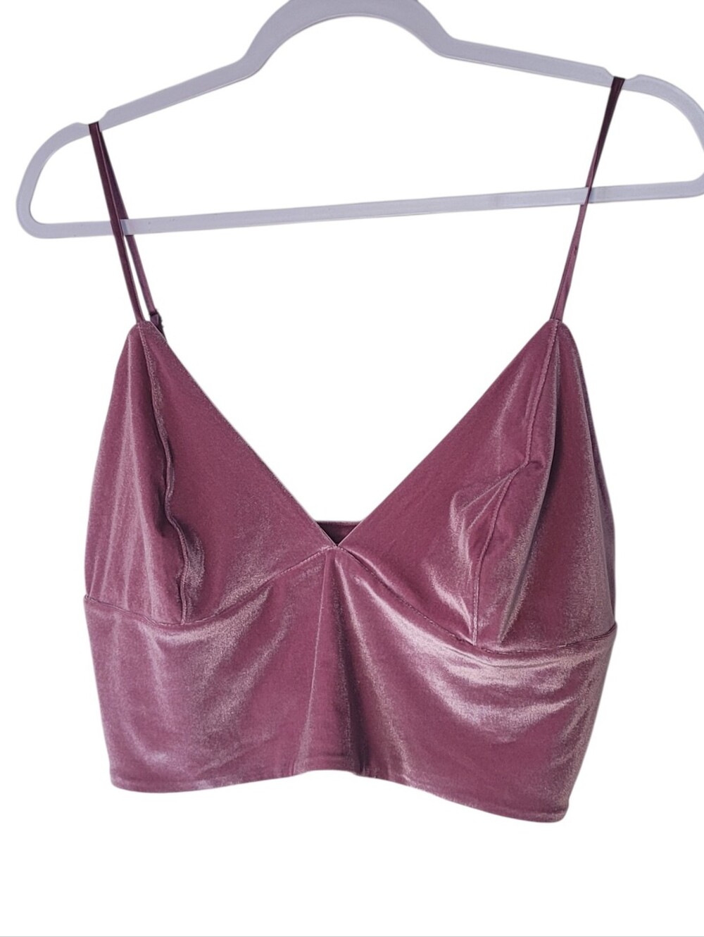 Victoria's Secret XL Pnk Velvet Cami Bra